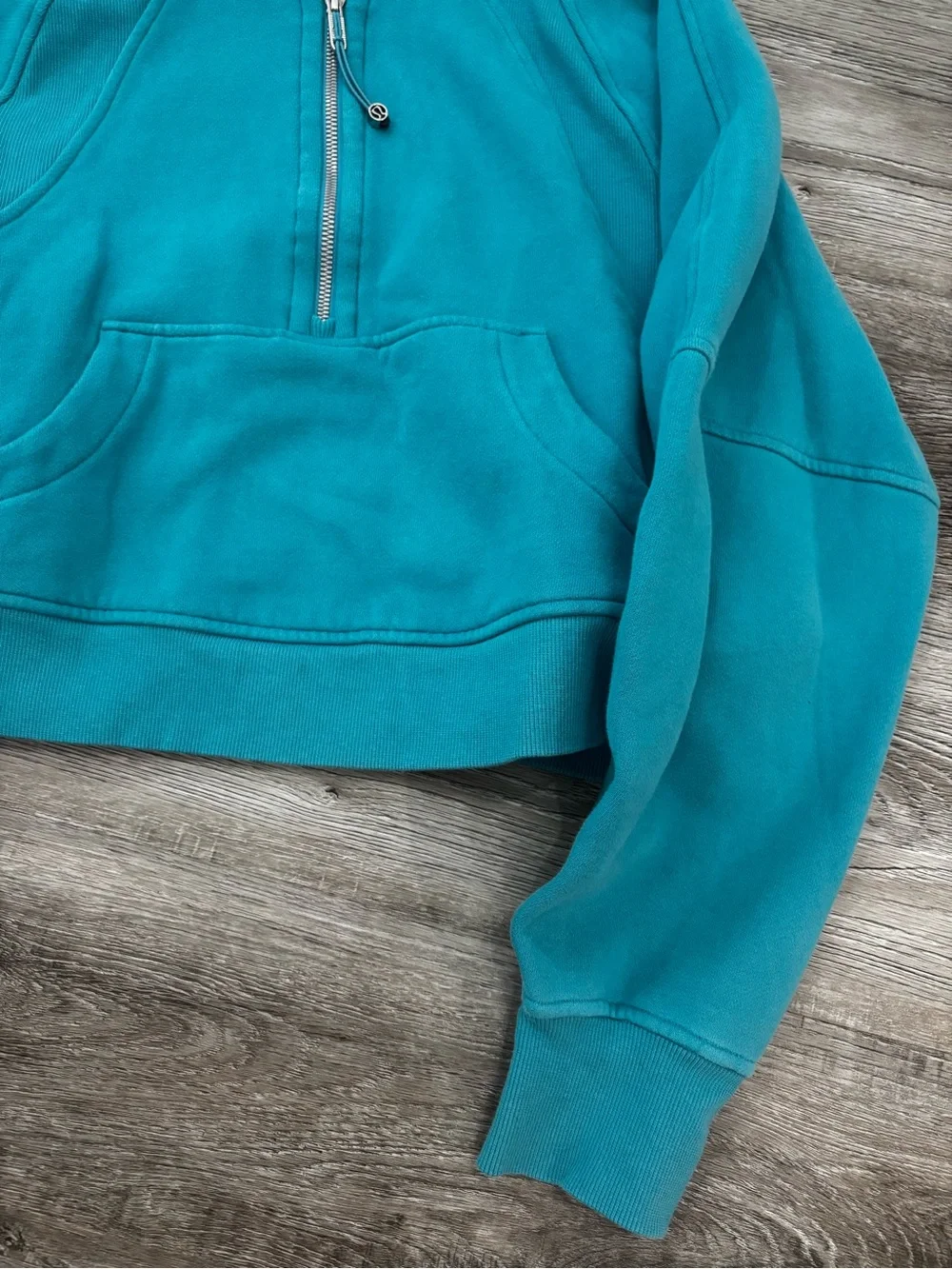 Lululemon Scuba sweatshirt Funnel Neck Half Zip Sweater Oceanic Blue S